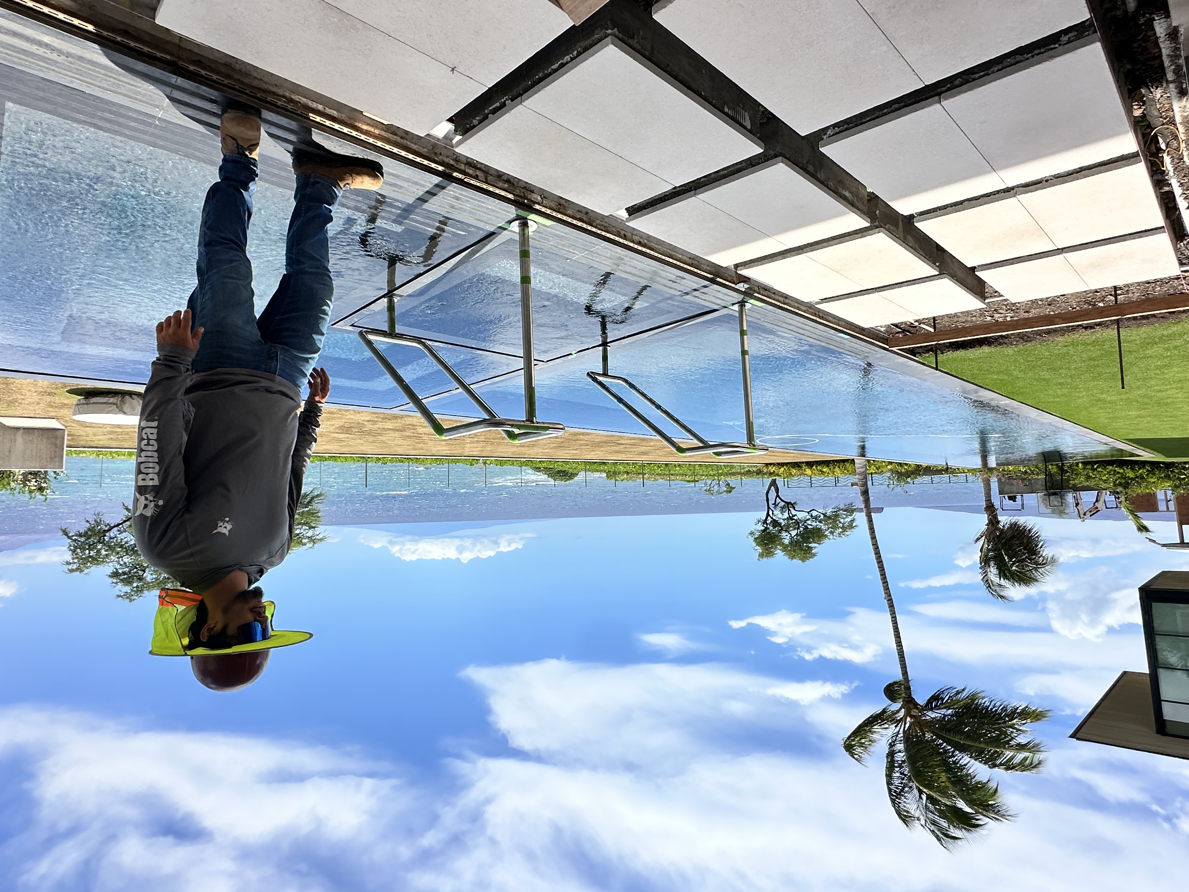 Pool railing installation Maui oceanfront property by Great General LLC